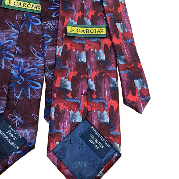 Jerry Garcia Neck Ties 100% Silk Neckties Lot of 5 Abstract Colorful Variety - Picture 8 of 12